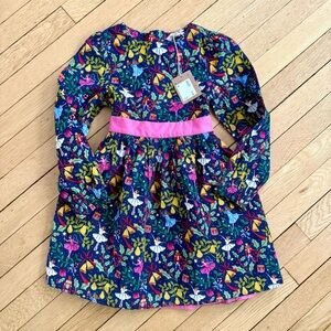 Mini Boden Nutcracker Ballet Holiday Dress Corduroy Size 7-8 NWT